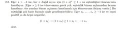 "a"  reel sayilarda bir eleman olsun. Bir onermenin r>a esitsizligini saglayan her r icin dogru oldugunu tumevarim kullanarak nasıl kanitlarim?