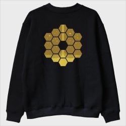 ''James Webb - Golden Hexagons'' Sweatshirt