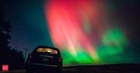 Celestial spectacle! Dazzling Northern Lights set to illuminate UK skies tonight as solar storm strikes; see if your hometown will get a glimpse of this cosmic show