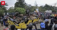 A bus carrying mourners overturned in Kenya: 25 people died – photos