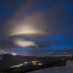 Mt. Hood and a Lenticular Cloud