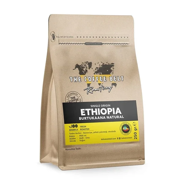 Ethiopia Burtukaana Natural Yöresel Kahve 250 gr.
