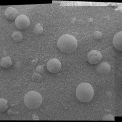 A Patch of Spherules on Mars