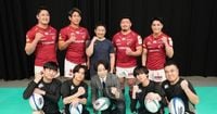 King & Princeと櫻井翔がラグビーの魅力をアピール！『キントレ』チームと現役トップ選手のガチンコ対決も