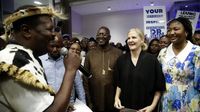 Newly elected IOC President Kirsty Coventry celebrated on return home to Zimbabwe