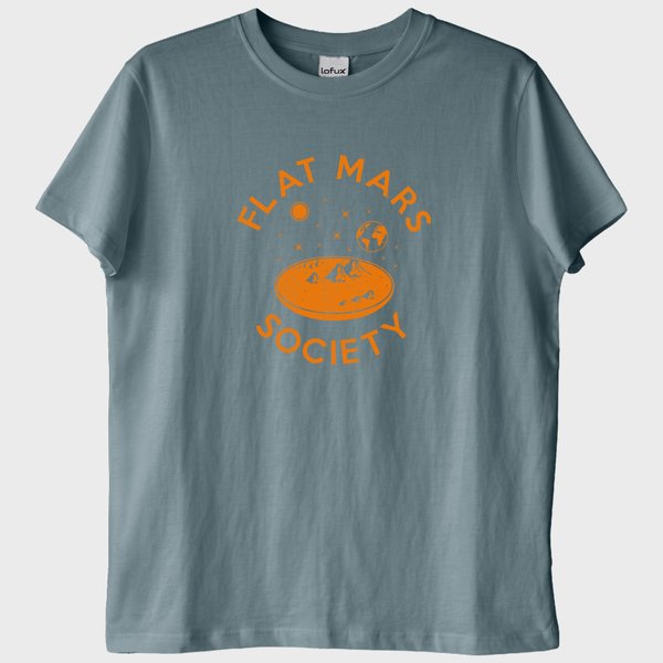 "Flat Mars": Düz Mars Cemiyeti T-Shirt