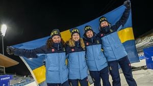 Swedish Women’s Biathlon Team Wins Bronze Medal