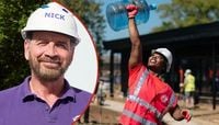DIY SOS Gladiators Special: Nick Knowles cries as he recalls council estate childhood during 'personal' build