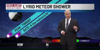 Lyrid Meteor Shower peaks tonight, then we're warm this week