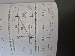 dirençlerin bağlanması hakkında Bu soruyu çözemedim yardım eder misiniz?