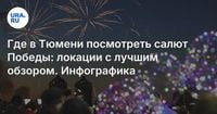 Где в Тюмени посмотреть салют Победы: локации с лучшим обзором