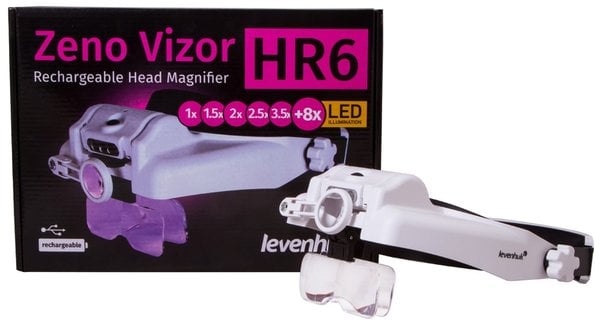 Levenhuk Zeno Vizor HR6 Şarjlı Baş Büyüteci
