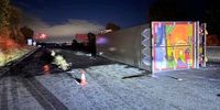 M6 chaos: Overturned lorry forces major motorway to close after horror crash and 'significant diesel spill'