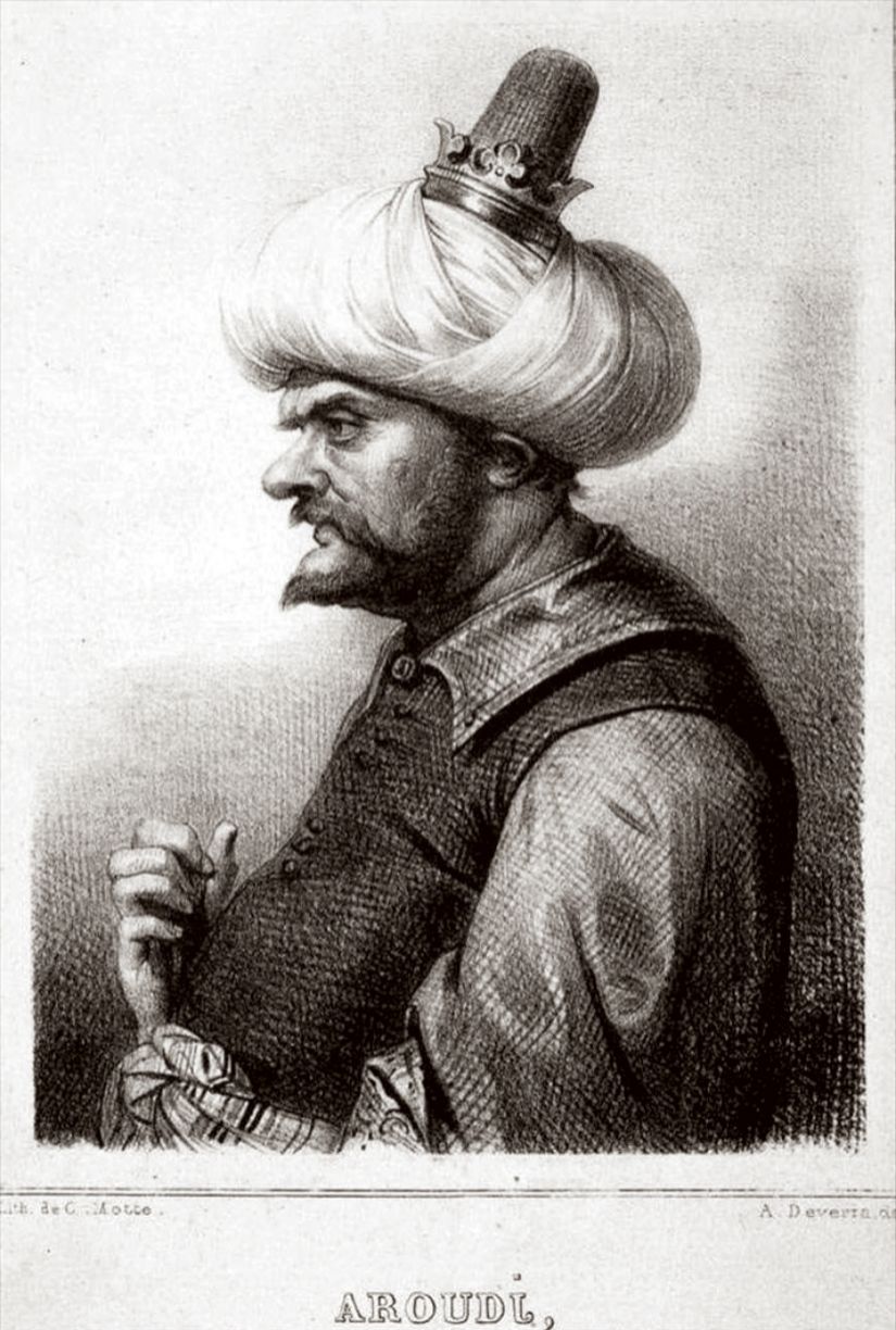 Oruç Reis'i Tasvir Eden Bir Çizim