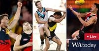 AFL round two Saturday action: Underdog Bombers host Crows; Bulldog bites tongue on umpiring