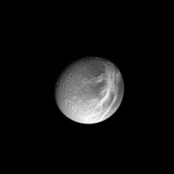 Saturn's Moon Dione from Cassini