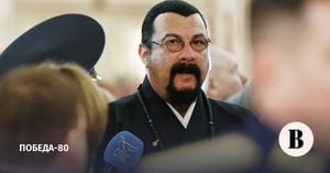 Steven Seagal Attends Victory Day Parade In Moscow