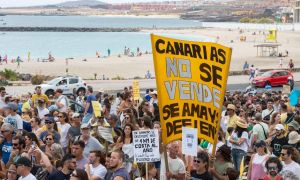 Canary Islands Erupt As Locals Clash Over Tourism Protests