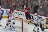 Marchand scores in OT, Panthers top Maple Leafs 5-4 to cut series deficit to 2-1