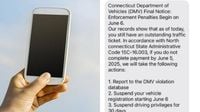 Police across the state warn about scam texts that claim to be from DMV
