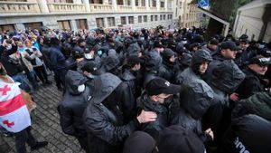 Georgian Police Crack Down On Pro-EU Protestors