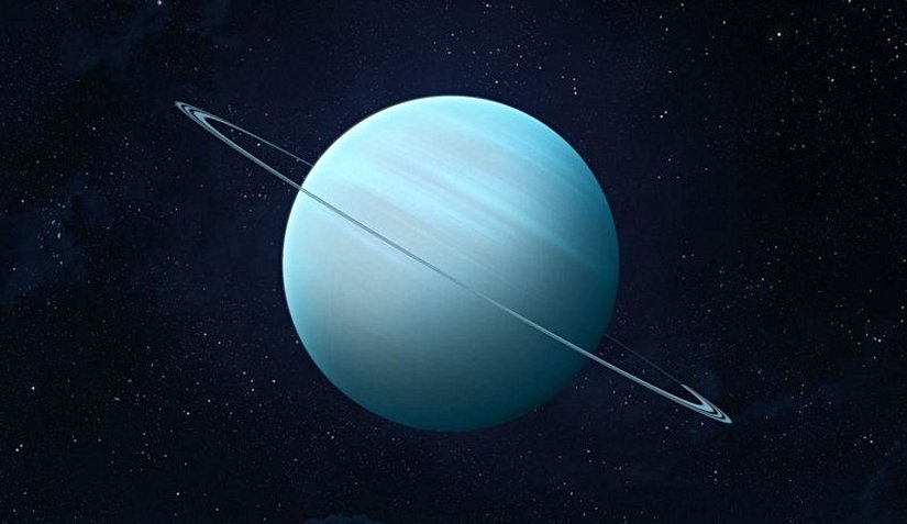 Uranüs Güneş’e yakın yedinci gezegendir ve güneş sistemimizdeki üçüncü en büyük çapa sahiptir.  Bir teleskop yardımıyla bulunan ilk gezegen olan Uranüs, 1781’de astronom William Herschel tarafından keşfedildi ancak başlangıçta bir kuyruklu yıldız veya bir yıldız olduğunu düşündü. İki yıl sonra kısmen gökbilimci Johann Elert Bode’ un gözlemleri nedeniyle Uranüs evrensel olarak yeni bir gezegen olarak kabul edildi.    Herschel’in keşfine bilim topluluğu, Bode’nin önerdiği gibi Yunan gökyüzü tanrısı Uranüs adını verme önerisini kabul etti. Bir gaz devi olarak sınıflandırılmasına rağmen Uranüs gezegeninin buzlu bir bulut tabakası kaplar. Güneş Sistemi’ndeki en soğuk gezegendir. Bulut seviyesindeki sıcaklıklar -220 celsiusun altına düşer. Atmosferindeki metan, Uranüs’e belirgin turkuaz görünümünü verir; kırmızı ışık emilirken sadece yeşil ve mavi ışık olarak yansıtılır.