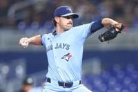 Shane Bieber gets 9 strikeouts in first start since 2024, leading Blue Jays to 5-2 win over Marlins
