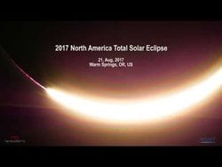 Gerçek Zamanlı Yakın Plan Tam Güneş Tutulması