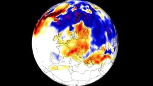 Snow And Winter Conditions Return To France