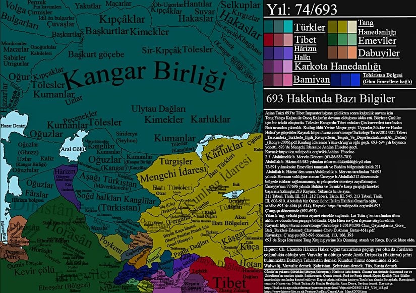 693 Orta Asya haritası