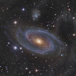 Grand Spiral Galaxy M81 and Arp's Loop