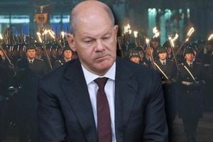 Olaf Scholz Honored With Großen Zapfenstreich Farewell Ceremony