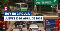 Frenan circulación de estos autos este jueves 10 de abril en CDMX y Edomex