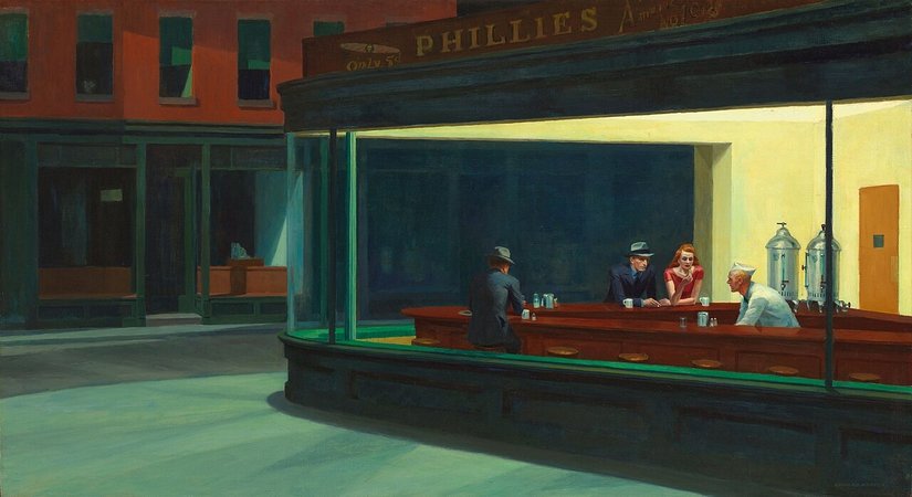 Nighthawks_by_Edward_Hopper_1942.