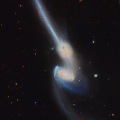 NGC 4676: Fareler Çarpışıyor