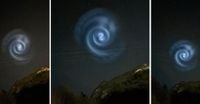 Una spirale blu compare nei cieli (FOTO), ecco di cosa si tratta