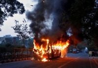 TRT World - At least 19 dead after bus catches fire in India's Rajasthan: report