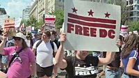 Thousands protest against Trump’s federal takeover in DC