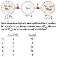 Buna göre ilk ve son hacmi nedir?