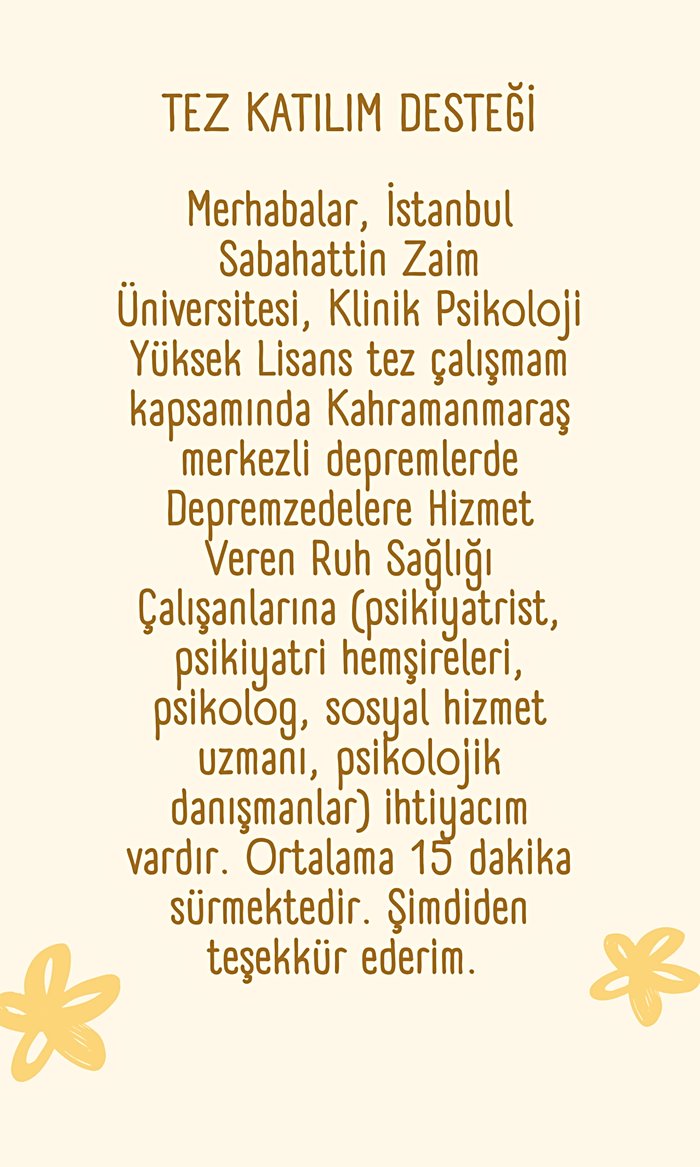 Depremzedelere Hizmet Veren Ruh Sağlığı Çalışanlarının  Travma Deneyimleri