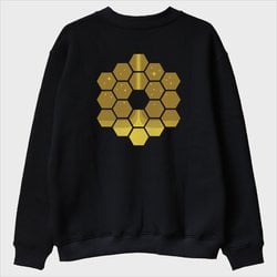 ''James Webb - Golden Hexagons'' Sweatshirt