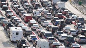 Traffic Jams And Accidents Plague Roadways Across Germany