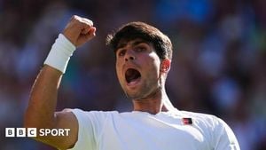 Alcaraz Battles Fognini In Gripping Wimbledon Opener