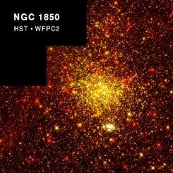 NGC1850: BMB'de Yıldız Kümesi