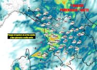 Dove pioverà tra oggi e domani in Toscana? Vediamo il meteo delle prossime ore: molte incertezze... » Meteo Toscana