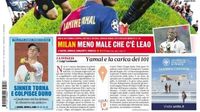 L'apertura della Gazzetta: 