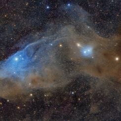  IC 4592: The Blue Horsehead Reflection Nebula 