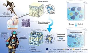 Bioinspired Hydrogels Mimic Cartilage For Advanced Protective Gear