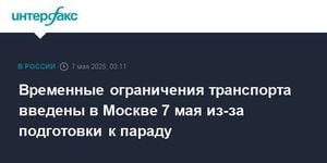Moscow Enforces Temporary Closures Ahead Of Victory Parade