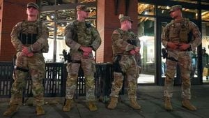 Armed National Guard Patrols Begin In Washington DC